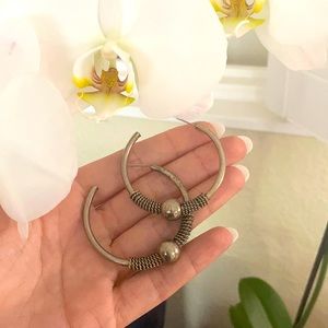 Vintage 80’s Silver Earrings